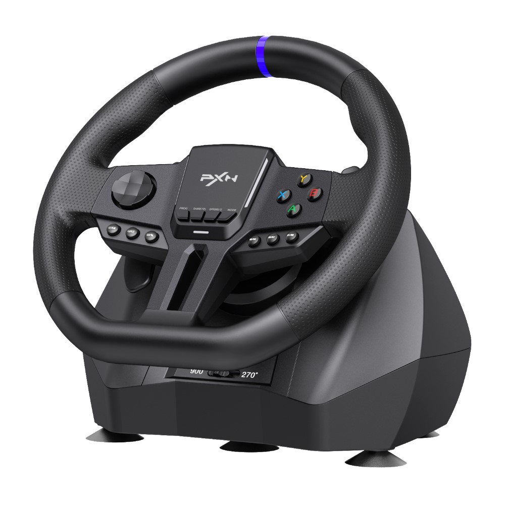 Buy PXN V900 Gen2 Gaming Steering Wheel with 2 Pedals – Black Price in ...