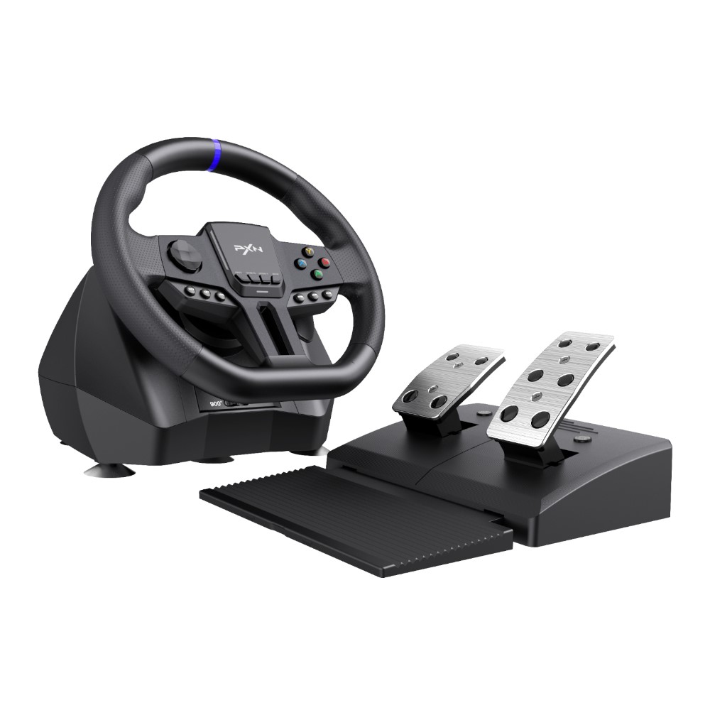 Buy PXN V900 Gen2 Gaming Steering Wheel with 2 Pedals – Black Price in ...