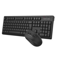 A4tech Fstyler FG1200S 2.4G Multimedia Wireless Desktop Keyboard & Mouse | Black - Image 3