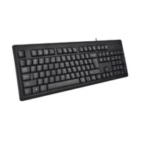 A4tech KRS-83 Comfortkey USB Wired Natural-A Shape Keyboard - Black - Image 2