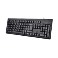 A4tech KRS-83 Comfortkey USB Wired Natural-A Shape Keyboard - Black - Image 3
