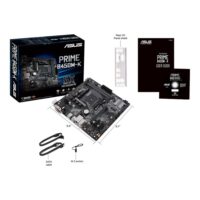 ASUS PRIME B450M-K AMD AM4 mATX motherboard with LED lighting DDR4 4400MHz M.2 SATA 6Gbps and USB 3.1 Gen 2 - Image 6