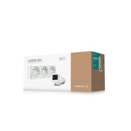 DeepCool LM360 360mm 6th Gen ARGB Liquid Cooler with 2.4" LCD Screen - White