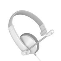 Meetion HP002U USB Single Ear Telephone Headset - White - Image 3