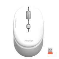 Meetion R571 2.4g Wireless Office Mouse - White Grey