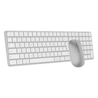 Meetion iKey C230 Ultra-Thin Full-Size Space Gray Wireless Office Combo - Silver - Image 2