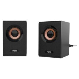 Rapoo A80 Compact 2.0 Multimedia Wired Stereo Speaker – Black