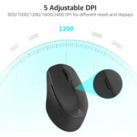 Rapoo M300 Silent Multi-mode Wireless Mouse - Dark Grey - Image 4