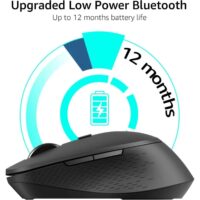 Rapoo M300 Silent Multi-mode Wireless Mouse - Dark Grey - Image 3
