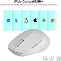 Rapoo M300 Silent Multi-mode Wireless Mouse - Light Grey - Image 3