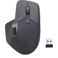 Rapoo MT760L Multi-Device Wireless Mouse Bluetooth 5.0 and 2.4G Multi-Mode Connection Up to 4 Devices 11 Programmable Buttons 4K DPI 90 Days Battery Life PC Dark Grey
