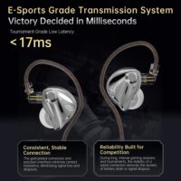 CCA Xyrra Dual Driver in-Ear Monitor Headphone 1DD+1BD HiFi IEM Earphones Wired Gaming Earbuds for Gamers Musicians With Mic,3.5mm - Black - Image 3