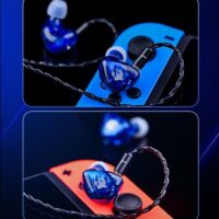 EPZ G10 Earphones Wired HIFI 10MM LCP Dynamic Driver IEM In Ear Monitor 0.78 2 Pin Detachable Cable Earbuds Gaming Headset - 3.5mm With Mic - Sea Blue - Image 3