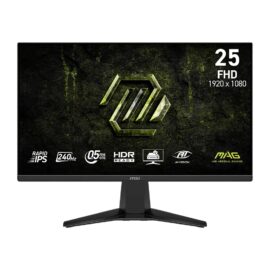 MSI MAG 255F X24 Gaming Monitor 1920 x 1080 (FHD) Panel 240Hz Refresh Rate and Rapid 0.5ms (GtG, Min) Response Time