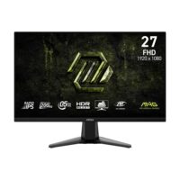 MSI MAG 275F E20 27-inch 1920 x 1080 (FHD) Gaming Monitor 200Hz IPS Panel Adaptive-Sync HDMI DisplayPort VESA Mountable Tilt 0.5ms Black