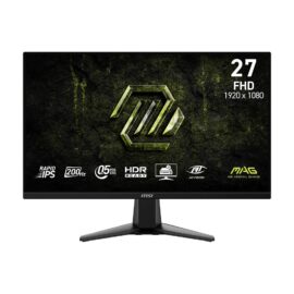 MSI MAG 275F E20 27-inch 1920 x 1080 (FHD) Gaming Monitor 200Hz IPS Panel Adaptive-Sync HDMI DisplayPort VESA Mountable Tilt 0.5ms Black