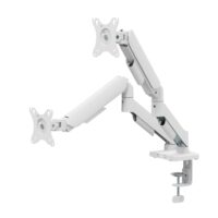 MXG EMA-24W Economical Mechanical Spring Dual Monitor Arm - White - Image 3