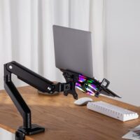 MXG LH-01R Universal Laptop Holder for Monitor Arms With RGB Cooling Fan - Image 11