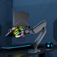 MXG LH-01R Universal Laptop Holder for Monitor Arms With RGB Cooling Fan