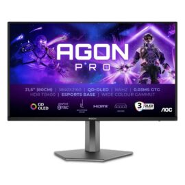 AOC AGON Pro AG326UZD 31.5 Inch QD-OLED Gaming Monitor UHD 840x2160 4K 240Hz 0.03ms VESA DisplayHDR True Black 400