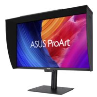 ASUS ProArt Display PA32UCE Professional Monitor 32-inch (31.5-inch viewable), 4K (3840 x 2160), IPS, 600 nits, 98% DCI-P3, Delta E<1 color accuracy, Built-in Motorized Colorimeter, Self / Auto Calibration, Hardware Calibration, HDR-10, HLG, Auto KVM, LuxPixel™ AGLR, Light Sync, USB-C® PD 96W, ergonomic stand, Calman Ready, ColourSpace Integration, eco-friendly and sustainable design - Image 2