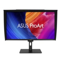 ASUS ProArt Display PA32UCE Professional Monitor 32-inch (31.5-inch viewable), 4K (3840 x 2160), IPS, 600 nits, 98% DCI-P3, Delta E<1 color accuracy, Built-in Motorized Colorimeter, Self / Auto Calibration, Hardware Calibration, HDR-10, HLG, Auto KVM, LuxPixel™ AGLR, Light Sync, USB-C® PD 96W, ergonomic stand, Calman Ready, ColourSpace Integration, eco-friendly and sustainable design