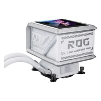 ASUS ROG Ryuo IV SLC 360 ARGB Liquid CPU Cooler 6.67" AMOLED Display 360mm Radiator 3x 120mm MF-12C aRGB Fans 2650 RPM Speed 71.44 CFM Fan Airflow - White - Image 5