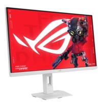 Asus ROG Strix XG27ACMES-W Gaming Monitor 27-inch 2560x1440 255Hz OC (Above 144Hz) 0.3ms (min.) Fast IPS Extreme Low Motion Blur Sync USB Type-C G-Sync compatible DisplayWidget Center tripod socket HDR Gaming AI White - Image 3