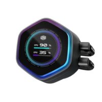 Cooler Master MasterLiquid 240 Atmos II LCD Panel ARGB Fans Liquid Cooler​ - Black - Image 2