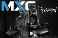 MXG GCH-01 Large Diamond Quilted PU with Headrest and Lumbar Support Gaming Chair Black - Image 11
