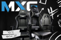 MXG GCH-01 Large Diamond Quilted PU with Headrest and Lumbar Support Gaming Chair Black - Image 10