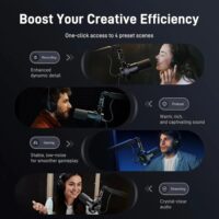 Maono PD300X Dynamic Microphone XLR USB Podcast Recording Mic for Vocal AContent Creation Home Studio Voiceover with 192kHz/24bit Noise Reduction Mic Gain Monitoring Mute - Image 8