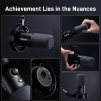 Maono PD300X Dynamic Microphone XLR USB Podcast Recording Mic for Vocal AContent Creation Home Studio Voiceover with 192kHz/24bit Noise Reduction Mic Gain Monitoring Mute - Image 7