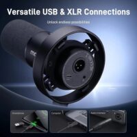 Maono PD300X Dynamic Microphone XLR USB Podcast Recording Mic for Vocal AContent Creation Home Studio Voiceover with 192kHz/24bit Noise Reduction Mic Gain Monitoring Mute - Image 5