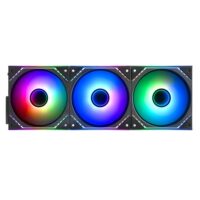 Thermalright TL-M12Q-S X3 Wireless Splicing Case Fan-120mm Quiet Infinity Mirror ARGB Lighting Effects New Power Chip Module Simplifies Wiring Management 3-Packs Building Blocks Fan Black - Image 3