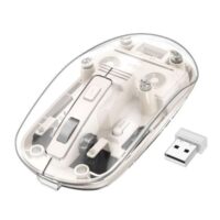 HOCO GM29 Mysterious Dual-Mode Silent Wireless Mouse - White