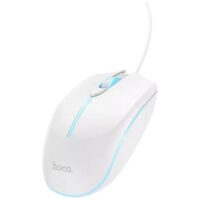 HOCO GM37 Wonderful Gaming Luminous Wired Mouse - White - Image 2