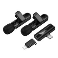 HOCO L20A Fair Dual-Mic Wireless Lavalier Microphone (iP/Type-C) - Image 3