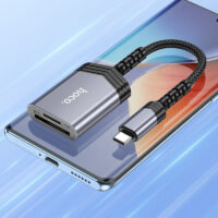 HOCO UA25 2-in-1 Card Reader Type-C Silver - Image 6