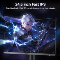 KOORUI G2511X 24.5" 240hz Gaming Monitor FHD 1080p, IPS Panel, 1ms Response Time, Adaptive sync 3-Sided Frameless,Ultra Slim,VESA,DP HDMI - Image 2