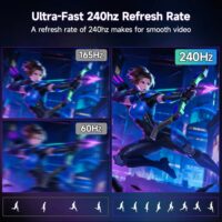 KOORUI G2511X 24.5" 240hz Gaming Monitor FHD 1080p, IPS Panel, 1ms Response Time, Adaptive sync 3-Sided Frameless,Ultra Slim,VESA,DP HDMI - Image 5