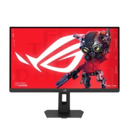 ASUS ROG Strix 5K XG27JCG Gaming Monitor 27-inch 5120x2880 180Hz (OC), 0.3ms (min.) Fast IPS Dual mode (180Hz(OC) or QHD 330Hz) Extreme Low Motion Blur Sync USB Type-C (15W PD) G-Sync compatible DisplayWidget Center tripod socket HDR Aura Sync