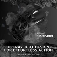 ATTACK SHARK R2 Magnesium Alloy PAW3950 Gaming Mouse 8K (Not Include the Charging Dock) - Alloy Black - Image 4