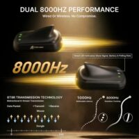 ATTACK SHARK V8 Ultra-Light Ergonomic Wireless Gaming Mouse - Black - Image 7