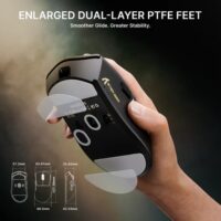 ATTACK SHARK V8 Ultra-Light Ergonomic Wireless Gaming Mouse - Black - Image 3