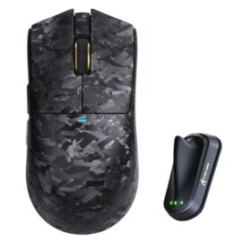 ATTACK SHARK X11 ULTRA Carbon Fiber Wireless 8K PAW3950MAX Gaming Mouse - Black