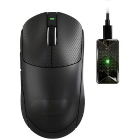 ATTACK SHARK X8 Ultimate Wireless Gaming Mouse, 55g Ultra-Lightweight BT/2.4GHz Wireless/Wired Mouse, 8K Polling Rate, PixArt PAW3950MAX Sensor, 42000 DPI, Tape, 800mAh Battery,Gamer Mice for PC/Mac (Black)