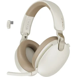 AULA A500 Tri-Mode Wireless & USB Wired Gaming Headset Beige