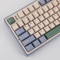 AULA F75 Gasket Wireless Mechanical Keyboard 75% Gasket Structure & Hot-Swap Functionality Light Purple Beige Light Green - Cedar Green, Reaper Switchs - Image 3