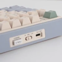 AULA F75 Gasket Wireless Mechanical Keyboard 75% Gasket Structure & Hot-Swap Functionality Light Purple Beige Light Green - Cedar Green, Reaper Switchs - Image 6